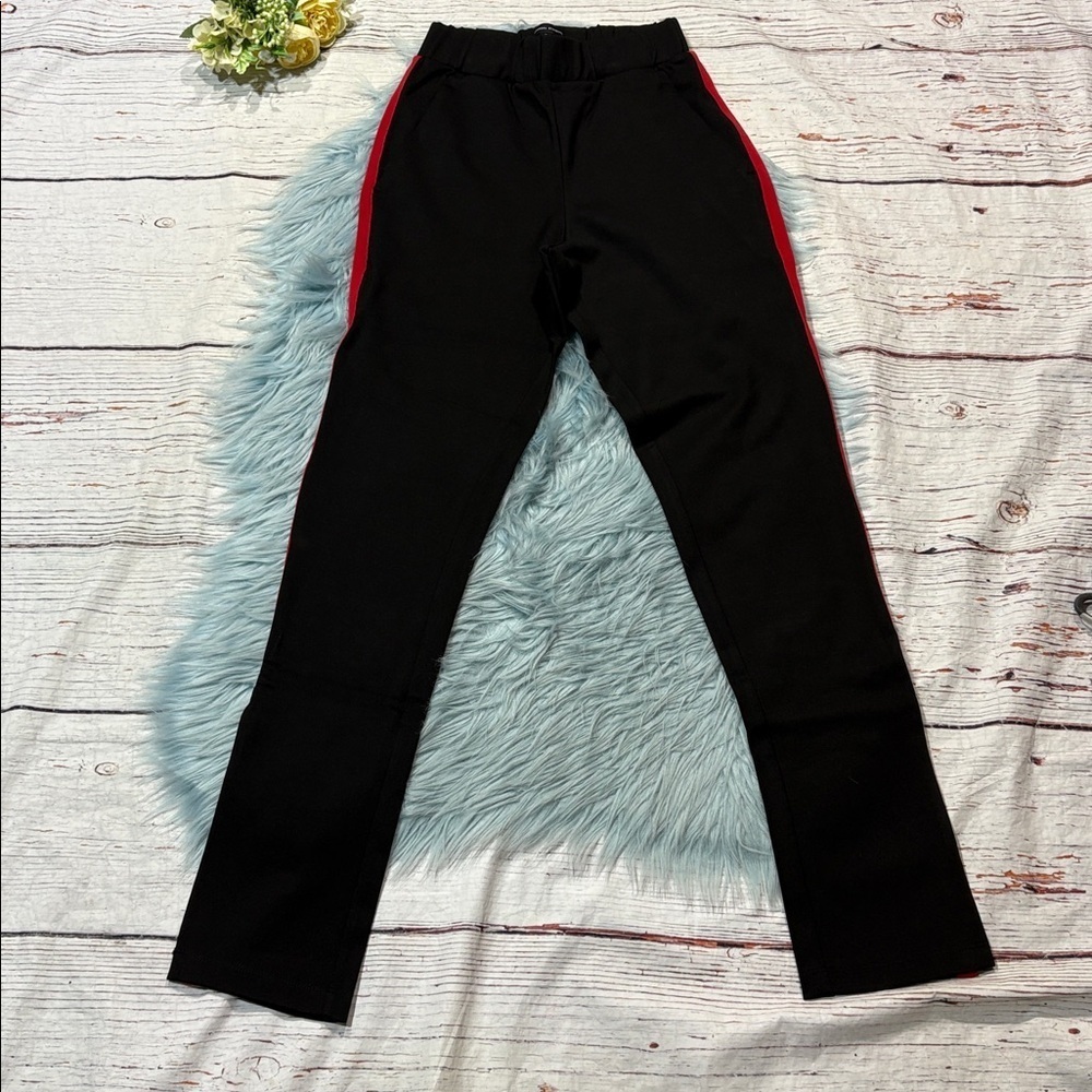 NWT Universal Standard Skinny ponte pants with red stripe sz 4XS